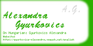 alexandra gyurkovics business card